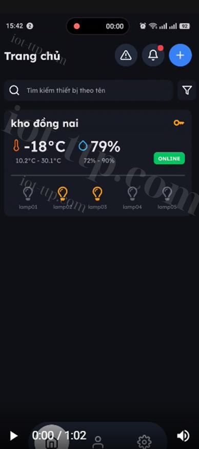 Thiết bị giám sát nhiệt độ độ ẩm từ xa